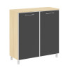 Стеллаж квадратный Ялта LT.SD-1.4 R black 