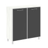 Стеллаж квадратный Ялта LT.SD-1.4 R black 